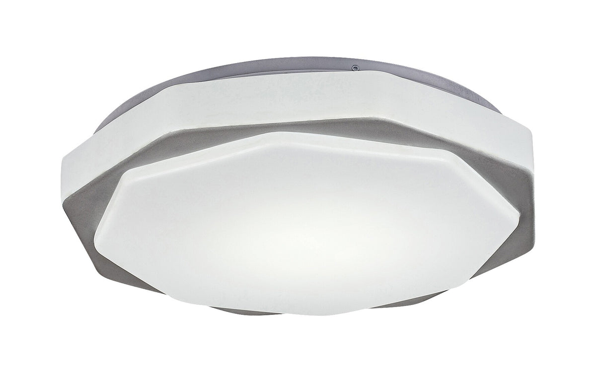 Plafoniera Dettora, gri, telecomanda, LED CCT, 18W, 1150 lumeni, 3000K-4000K-6000K, D.37 cm, Rabalux 71046