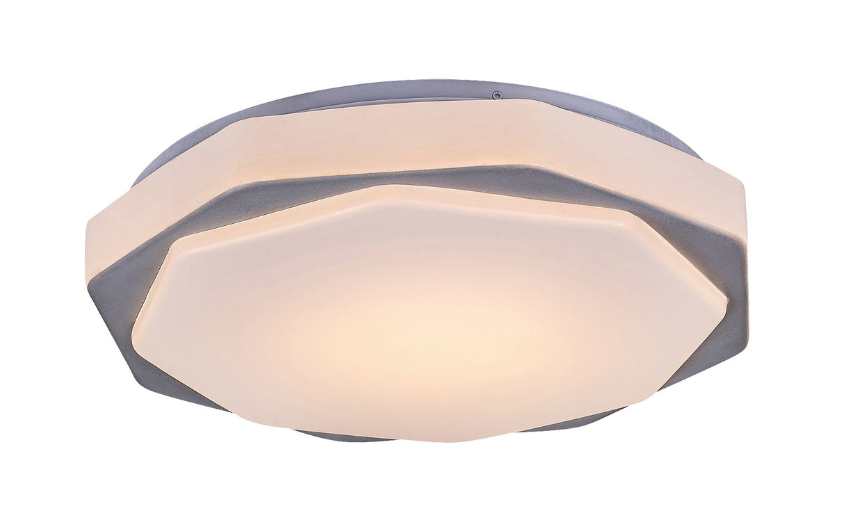 Plafoniera Dettora, gri, telecomanda, LED CCT, 18W, 1150 lumeni, 3000K-4000K-6000K, D.37 cm, Rabalux 71046