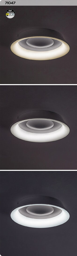 Plafoniera LED Veller, alb, 36W, 2500lm, 3000K/4000K/6000K, D.43cm, IP20, Rabalux, 71047