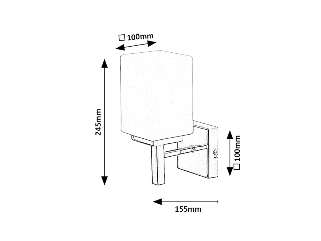 Aplica baie Zenkai, 1xE14, crom, IP44, Rabalux 71059