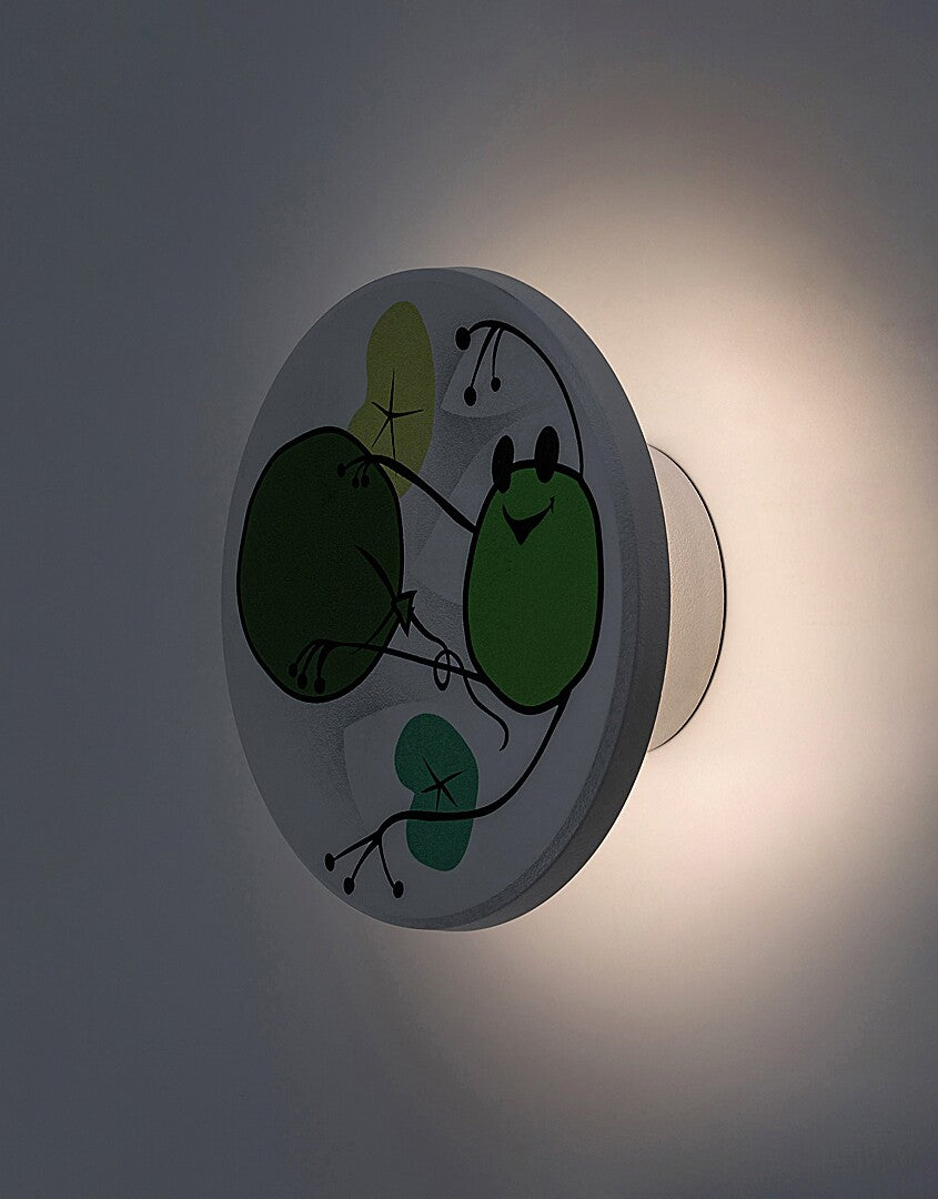 Aplica pentru copii Froggo, alb, LED 9W, 800lm, 3000, 4000, 6500K, D.12,IP20, Rabalux, 71070