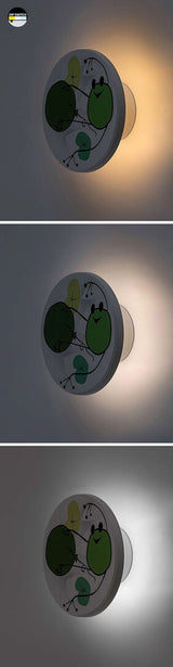 Aplica pentru copii Froggo, alb, LED 9W, 800lm, 3000, 4000, 6500K, D.12,IP20, Rabalux, 71070