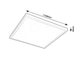 Plafoniera LED Damek 2, alb, 40W, 2900lm, 4000K, D.60cm, IP20, Rabalux, 71078