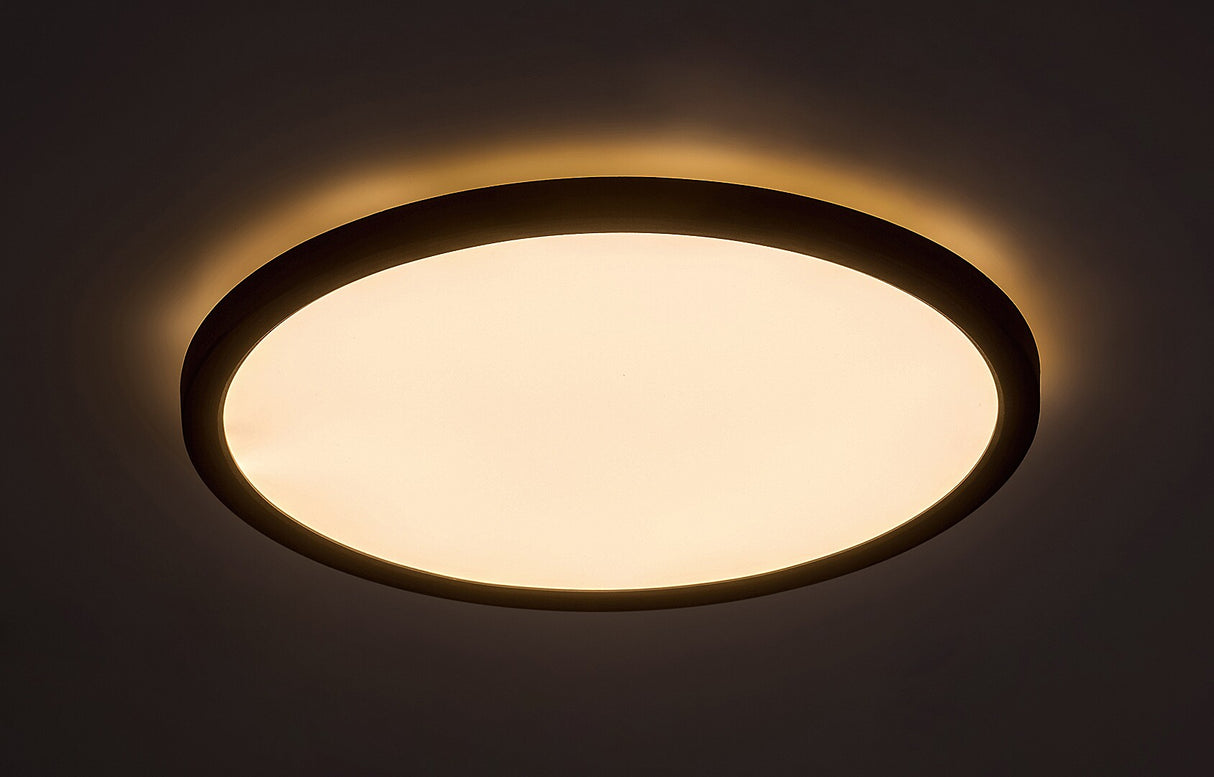 Plafoniera LED Gonzalo, negru, 24W, 1600lm, 3000K/4000K/6000K, IP20, Rabalux, 71096