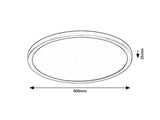 Plafoniera LED Gonzalo, negru, 36W, 3000K/4000K/6000K, IP20, Rabalux, 71097
