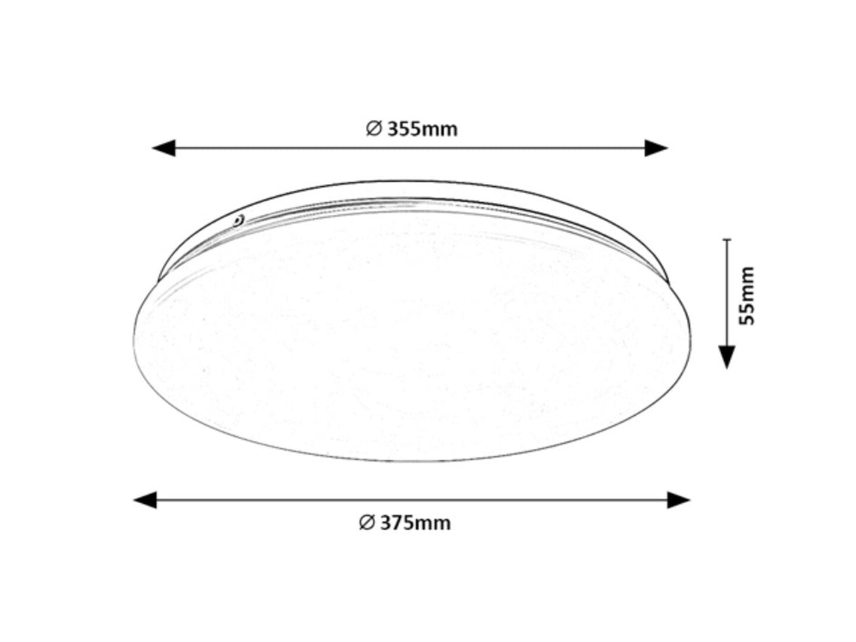 Plafoniera Vendel, alb, 1850lm, LED 24W, 3000K, Rabalux 71103