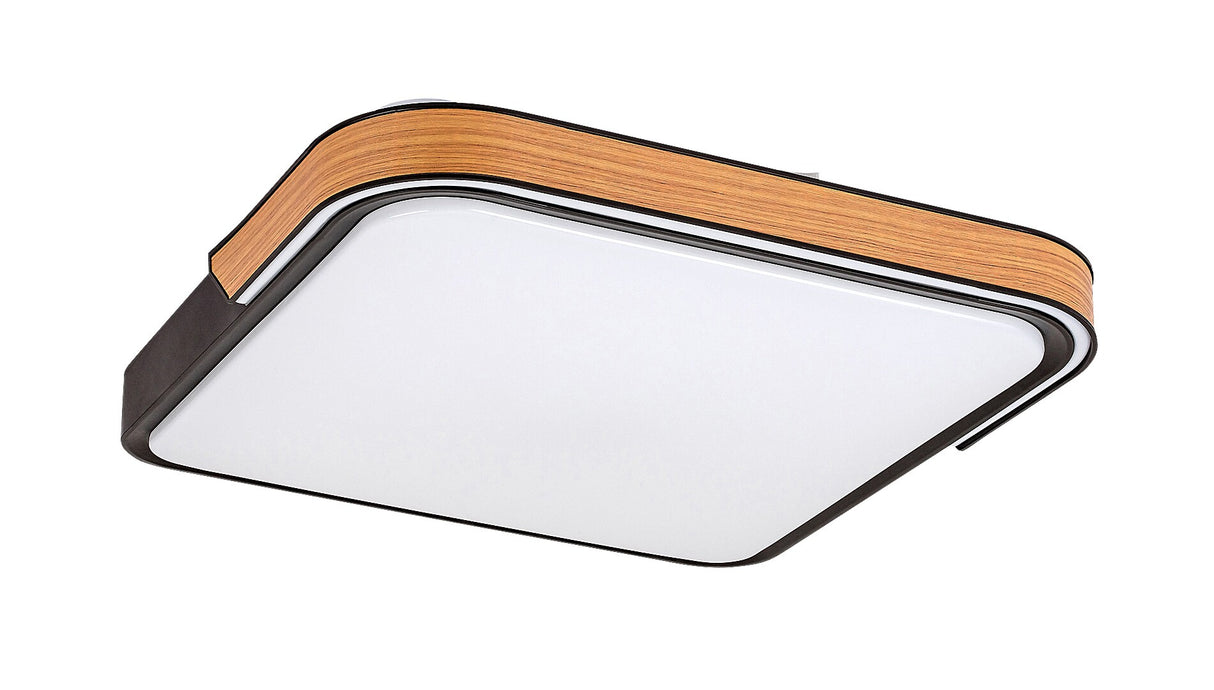 Plafoniera LED Arild, negru, 48W, 1850lm, 3000K/4000K/6000K, telecomanda, RGB, WIFI, BLUETOOTH, IP20, Rabalux, 71146