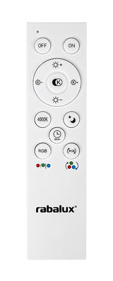 Plafoniera LED Arild, negru, 48W, 1850lm, 3000K/4000K/6000K, telecomanda, RGB, WIFI, BLUETOOTH, IP20, Rabalux, 71146