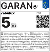 Plafoniera LED Adalind, negru/auriu, 40W, 2200lm, 3000K, D.60cm, IP20, Rabalux, 71149