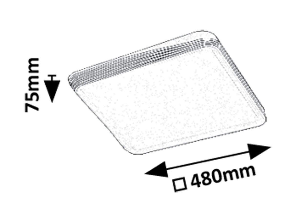 Plafoniera Druzor, maro, LED 40W, 2100lm, 3000K, IP20, Rabalux, 71166