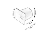 Spot LED incastrat Boven, alb, 3W, 10lm, 3000K, D.6,5cm, IP54, Rabalux, 71170