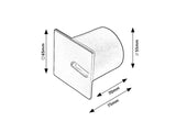 Spot LED incastrat Boven, negru, 3W, 10lm, 3000K, D.6,5cm, IP20, Rabalux, 71171
