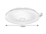 Plafoniera LED Galeti 2, alb/gri, 24W, 1900lm, 4000K, IP20, Rabalux, 71184