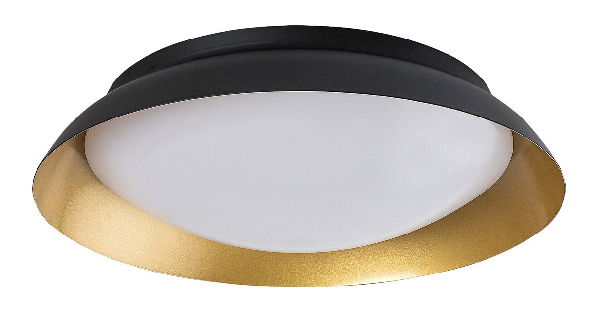 Plafoniera Hafsa, negru/auriu, LED, 24W, 1250 lumeni, 3000K, D.40 cm, Rabalux 71187