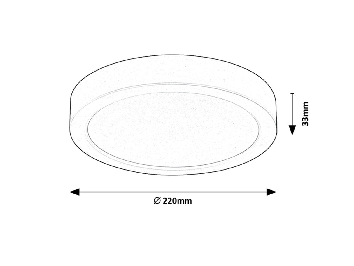 Plafoniera LED Shaun2, negru, 24W, 2580lm, 4000K, IP20, Rabalux, 71200