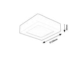 Plafoniera LED Shaun2, negru, 7W, 660lm, 4000K, IP20, Rabalux, 71201