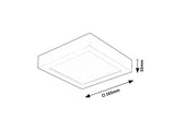 Plafoniera LED Shaun2, negru, 15W, 1560lm, 4000K, IP20, Rabalux, 71202