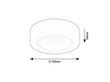 Plafoniera LED Shaun2, negru, 7W, 650lm, 3000K, IP20, Rabalux, 71210