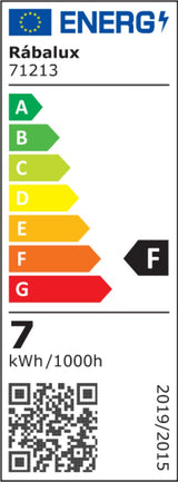 Plafoniera LED Shaun2, negru, 7W, 670lm, 3000K, IP20, Rabalux, 71213