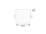 Spot LED incastrat Shaun 2, alb, 3W, 210lm, 3000K, D.9cm, IP20, Rabalux, 71220