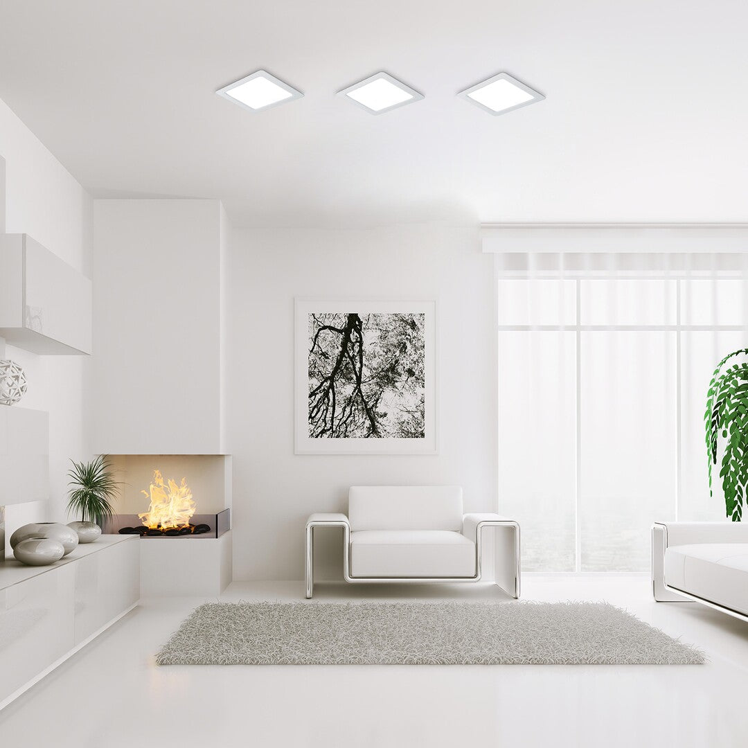 Spot LED incastrat Shaun 2, alb, 3W, 210lm, 3000K, D.9cm, IP20, Rabalux, 71220