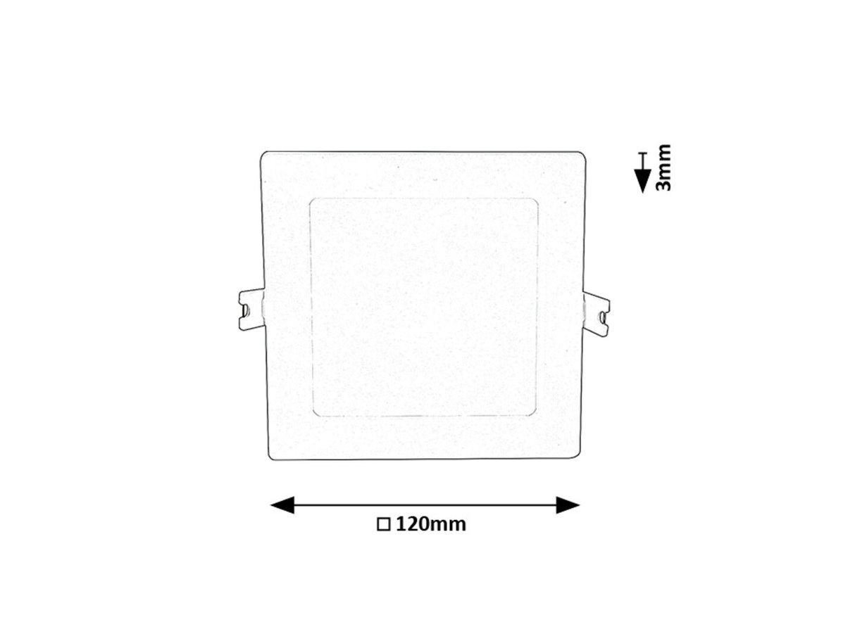 Spot LED incastrat Shaun2, alb, 6W, 470lm, 3000K, D.12cm, IP20, Rabalux, 71221