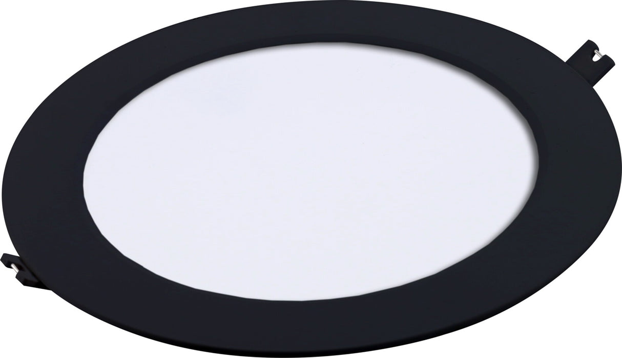 Spot LED incastrat Shaun2, negru, 18W, 1200lm, 3000K, D.22cm, IP20, Rabalux, 71227