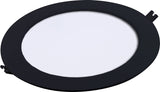 Spot LED incastrat Shaun2, negru, 18W, 1200lm, 3000K, D.22cm, IP20, Rabalux, 71227