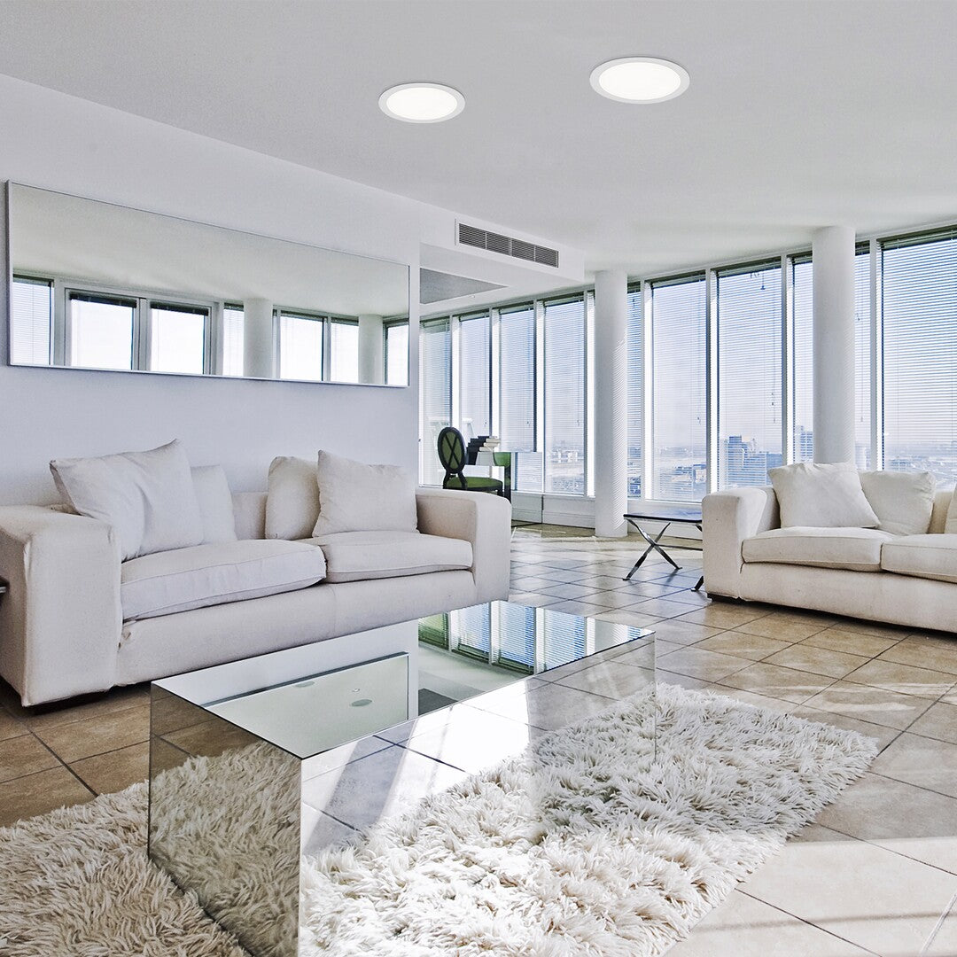 Spot LED incastrat Shaun 2, alb, 18W, 1360lm, 4000K, D.22cm, IP20,  Rabalux, 71235
