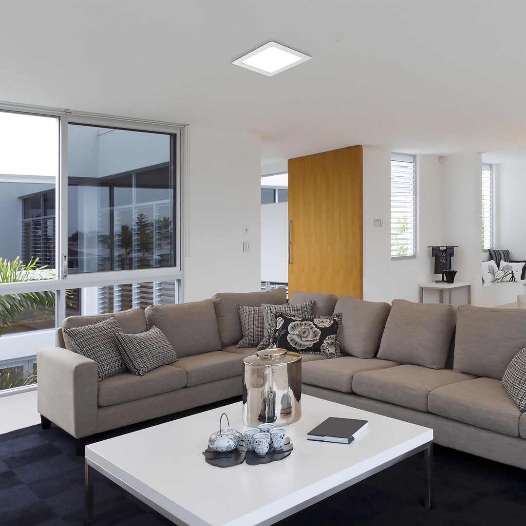 Spot LED incastrat Shaun 2, alb, 12W, 820lm, 4000K, D.17cm, IP20, Rabalux, 71238