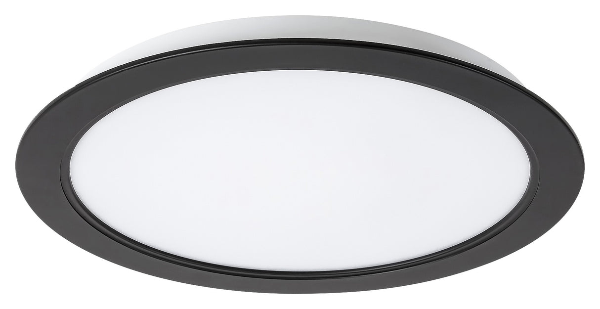 Spot LED incastrat Shaun2, negru, 18W, 1350lm, 4000K, D.22cm, IP20, Rabalux, 71243