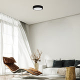 Plafoniera LED Lauri, negru, 22W, 2100lm, 3000K/4000K/6000K, IP20, Rabalux, 71246