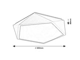 Plafoniera LED Raffa, gri, 30W, 1000lm, 3000K, IP20, Rabalux, 71251