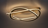 Plafoniera LED Kallira, auriu mat, 72W, 3800lm, 3000K, D.59cm, IP20, Rabalux, 71280
