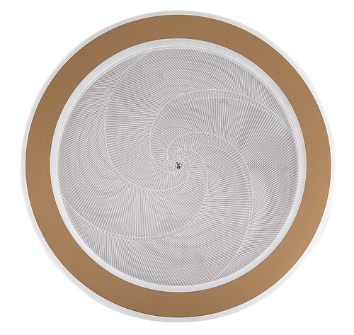 Plafoniera LED cu telecomanda Efrael, auriu mat, 24W, 1700lm, 3000K-6500K, D.40cm, IP20, Rabalux, 71281