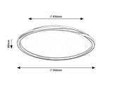 Plafoniera LED Mathiola, negru, 40W, 2200lm, 4000K, D.56cm, IP20, Rabalux, 71290