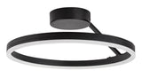 Plafoniera LED Isaure, negru, 24W, 1600lm, 3000K, 4000K, 6500K, IP20, Rabalux, 71302