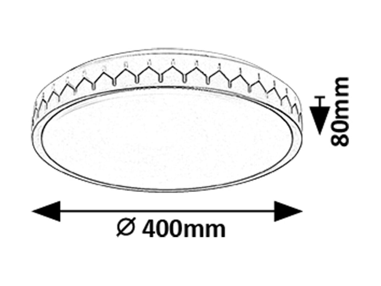 Plafoniera LED Malin, negru/ gri, 24W, 1500lm, 3000-6500K, IP20, Rabalux, 71303