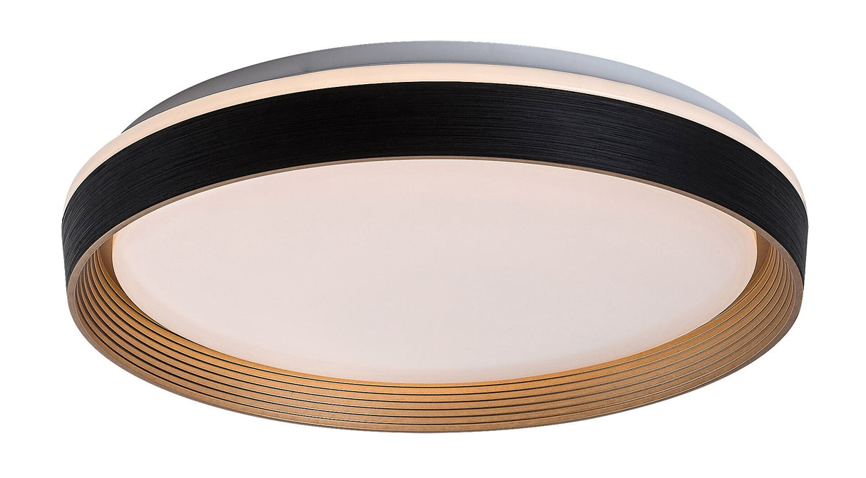 Plafoniera LED Ladan, maro/ auriu, 48W, 3000lm, 3000K-6500K, D.50cm, IP20, Rabalux, 71308