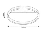 Plafoniera LED Thric, negru/ auriu, 20W, 1250lm, 3000K, IP20, Rabalux, 71309