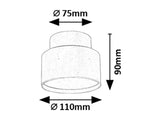 Plafoniera LED Ovidia, negru, 16W, 920lm, 3000K, IP20, Rabalux, 71319