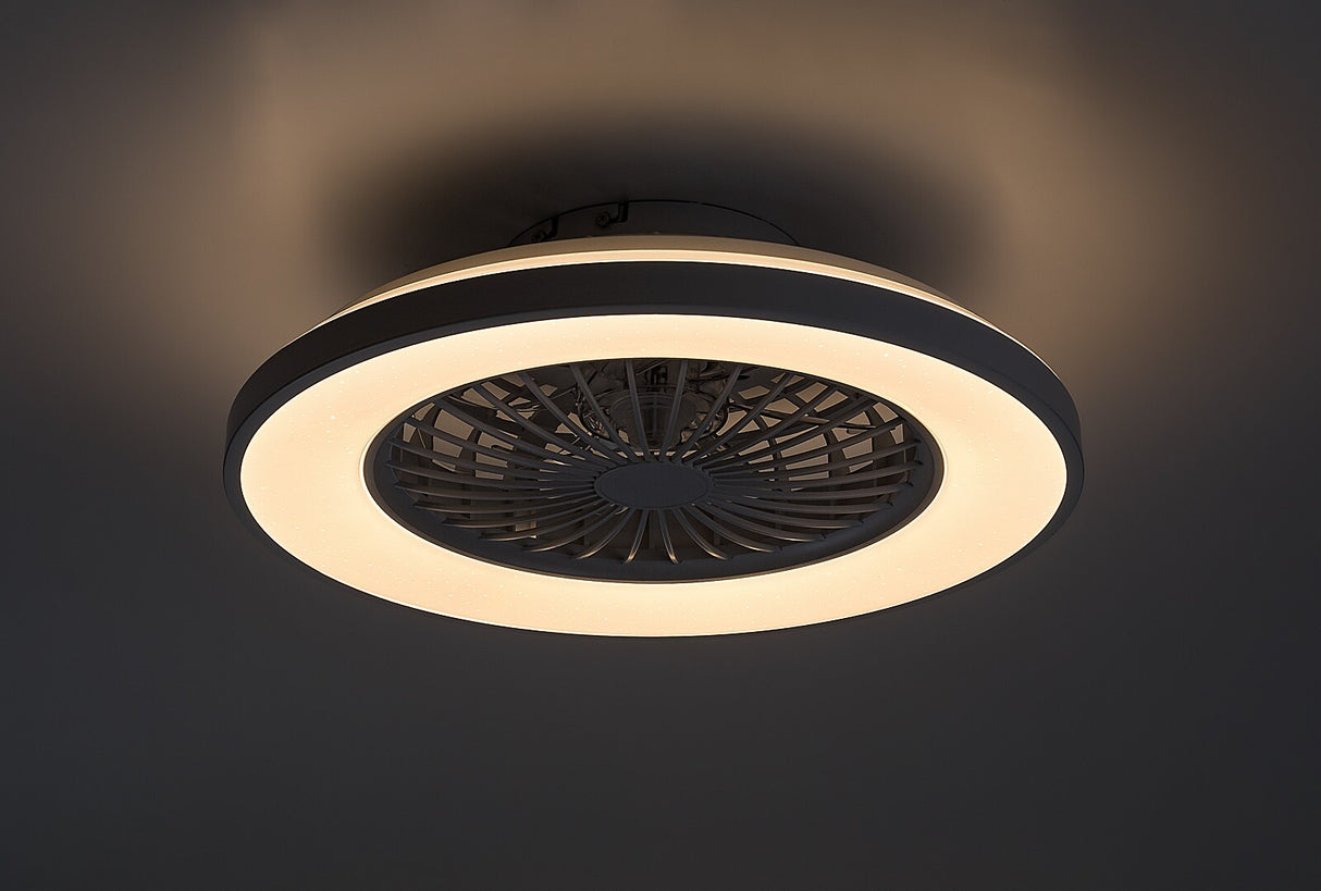 Plafoniera LED Dalfon2 cu ventilator, 48W, 2400lm, 3000K-6500K, D.48,5cm, IP20, Rabalux, 71332