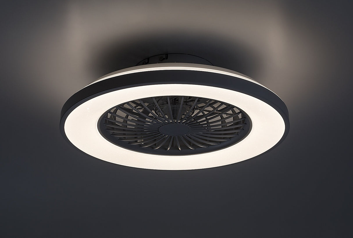 Plafoniera LED Dalfon2 cu ventilator, 48W, 2400lm, 3000K-6500K, D.48,5cm, IP20, Rabalux, 71332