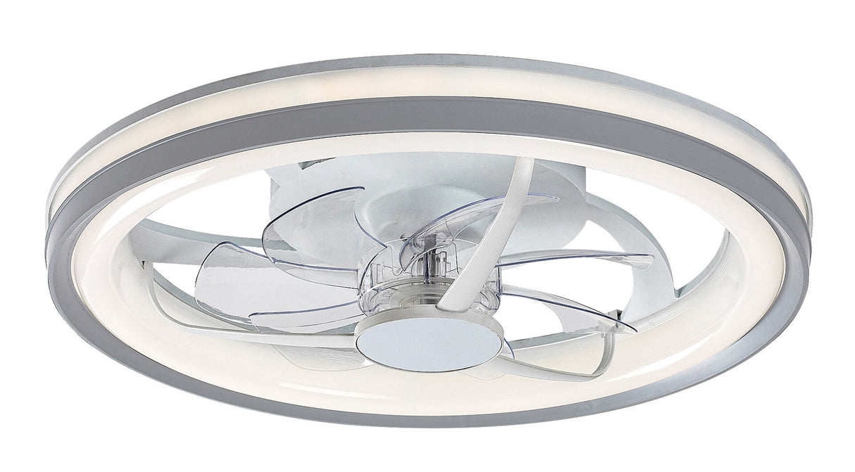 Plafoniera LED Fanricius cu ventilator, 40W, 2200lm, 3000K-6500K, WIFI, D.48cm, IP20, Rabalux, 71335