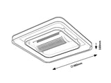 Plafoniera LED Aireon cu ventilator, 50W, 2200lm, 3000K-6500K, WIFI, D.48cm, IP20, Rabalux, 71341