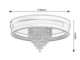 Plafoniera LED Maribell, negru, 30W, 1450lm, 3000K/3500K/4000K, D.40cm, IP20, Rabalux, 71353