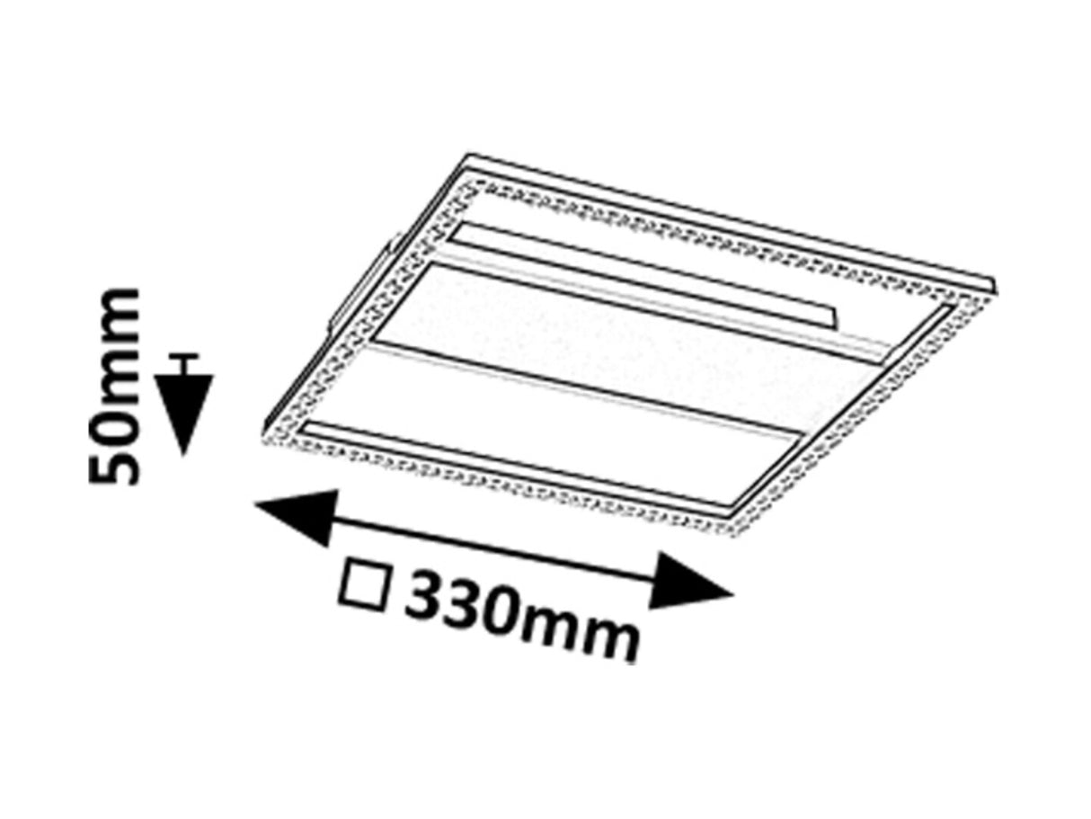 Plafoniera LED Donya, negru, 24W, 1600lm, 4000K, IP20, Rabalux, 71373