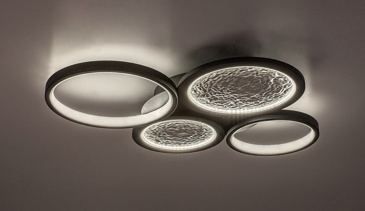 Plafoniera LED Aranis, negru, 40W, 2300lm, 3000-6500K, IP20, Rabalux, 71378