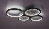 Plafoniera LED Aranis, negru, 40W, 2300lm, 3000-6500K, IP20, Rabalux, 71378