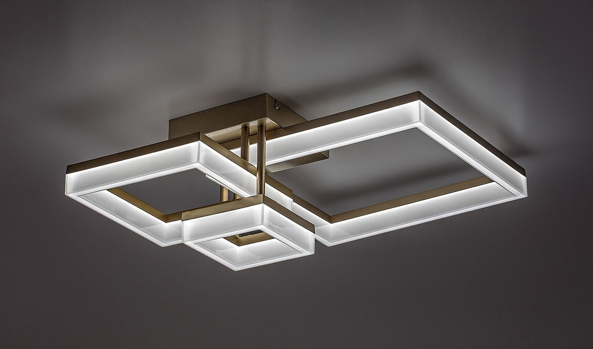 Plafoniera LED Amilia, auriu, 22W, 2380lm, 3000K/4000K/6500K, IP20, Rabalux, 71384